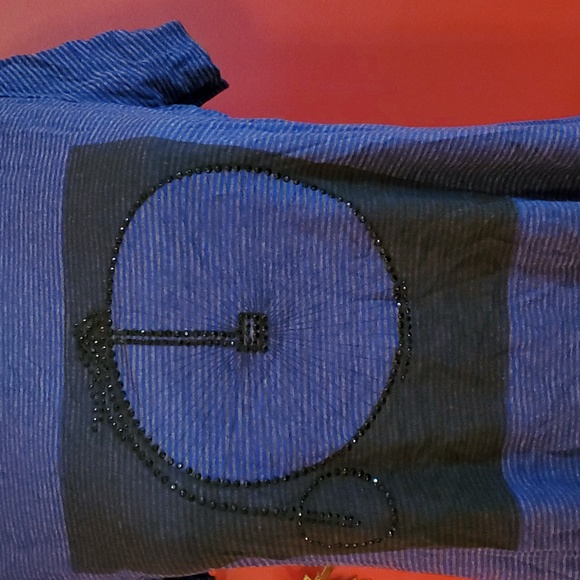 Tunic Long Top Mini Dress T shirt PJs Stretch Cover Up Versatile Fun Size Small - Picture 3 of 10